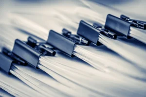 Close up of legal documents